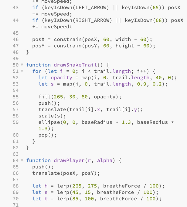 The new p5.js code adopted.