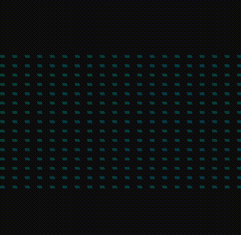 The visual effects controlled by MakeyMakey.