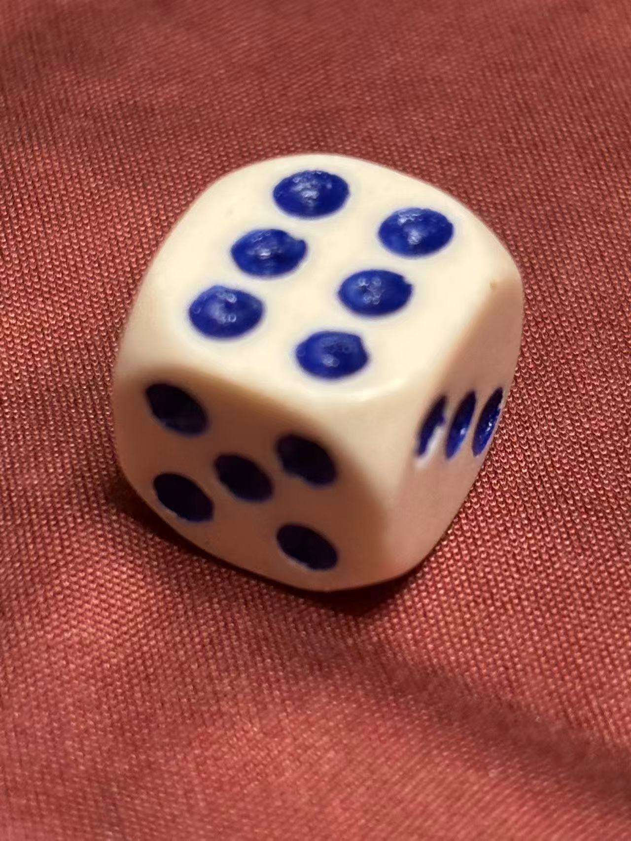 This is the upper left view of the dice.