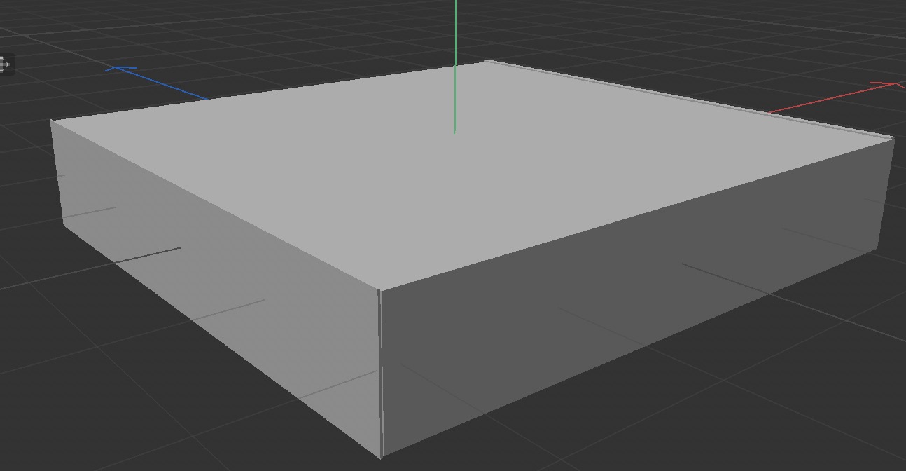 This is the right view of the baking paper box model.