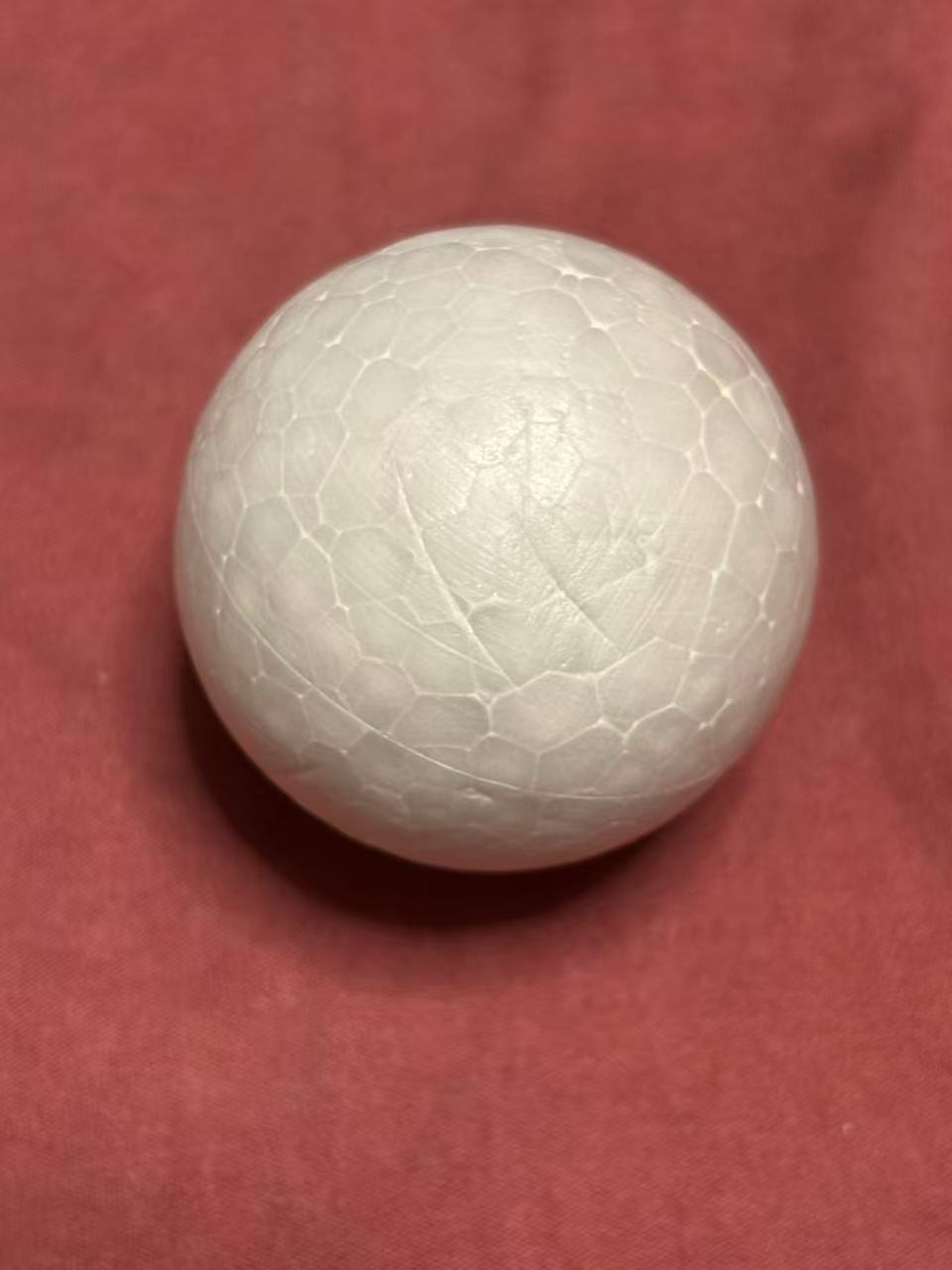 This is the left view of the foam ball.