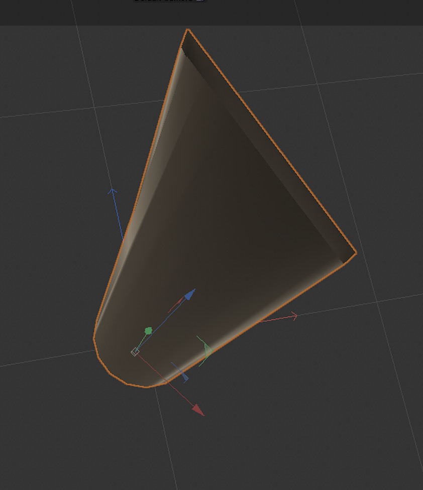 This is the top view of the toothpaste model.