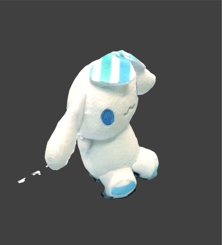 This is a demonstration of the process of scanning a 3d model.