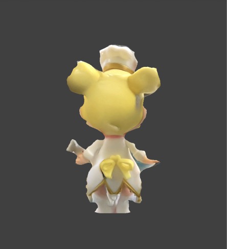 This is a demonstration of the process of scanning a 3d model.