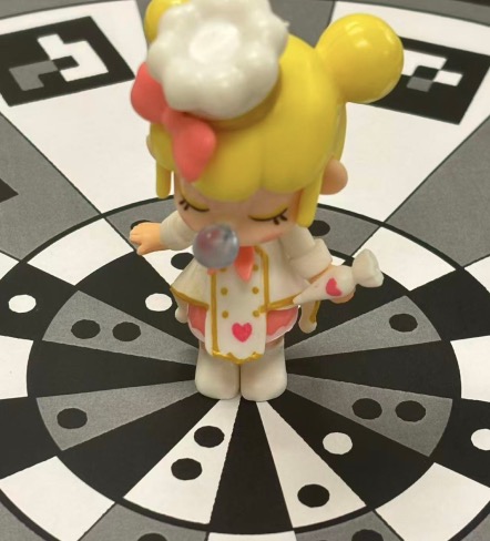 This is a demonstration of the process of scanning a 3d model.